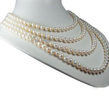 4 Strands Pearl Necklace (E1355)